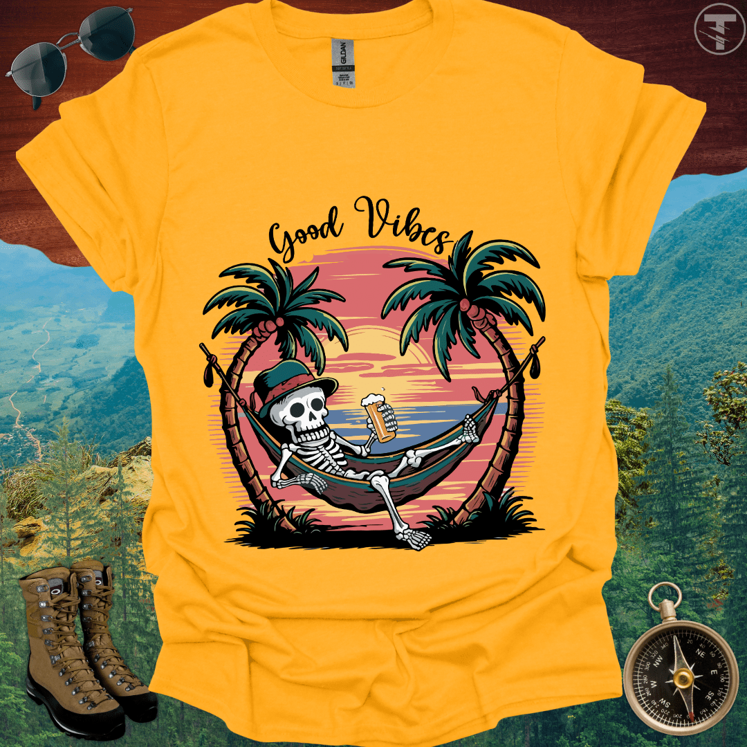 Good Vibes Skeleton T-Shirt